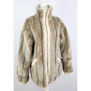Blue Studio Reversible Faux Fur Coat Small